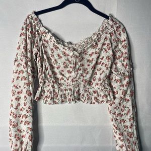 Floral Cropped Blouse